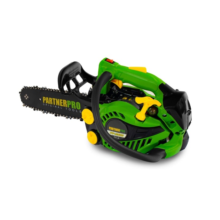 Drujba de Mana pe Benzina PartnerPro PP2500, 1.5CP, 2T, 10.500 RPM, Lama 30 cm (12”), Ungere Automata, Ideala pentru Uz Casnic si Gradinarit