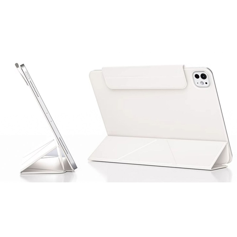 Husa tableta 4 in 1, wumeiwang, pentru iPad Air 11" 2024/ 2025 M2, M3 cu functie wake-up/sleep, magnetica, design Origami, suport ascuns pentru creion, negru