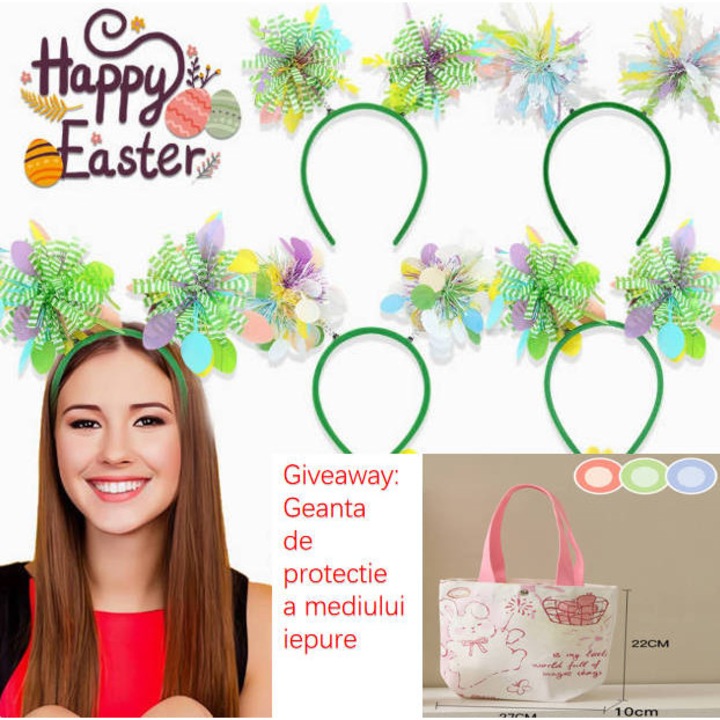 Set joaca gradinarit, 4 bentite colorate, geanta ecologica, multicolor，Festival si petrecere