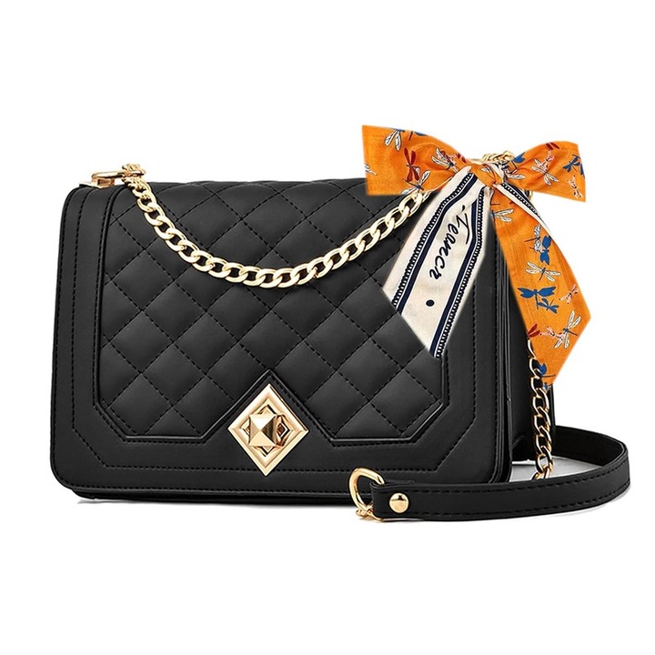 Geanta de umar pentru femei, eco-piele, design elegant, 23x9x15cm