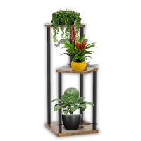 Suport pentru plante, Stand de flori GALAXIA®, 3 Niveluri, 78cm, Etajera Eleganta, Stand Stabil pentru Ghivece, Decor Interior si Exterior