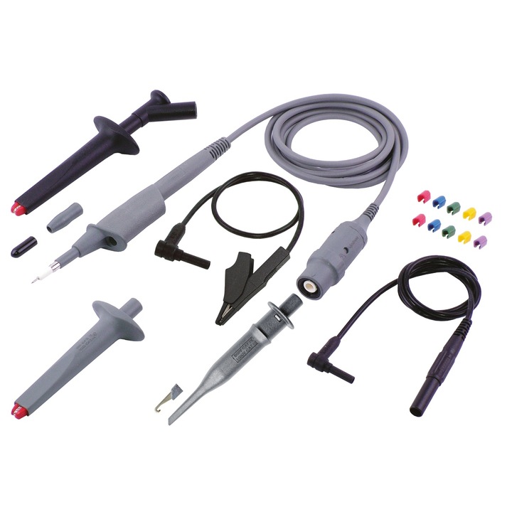 Sonda pentru osciloscop, pasiva, pentru Aplicatii Tehnice Exigente,0÷300MHz, 10 1, 1,2m, gri