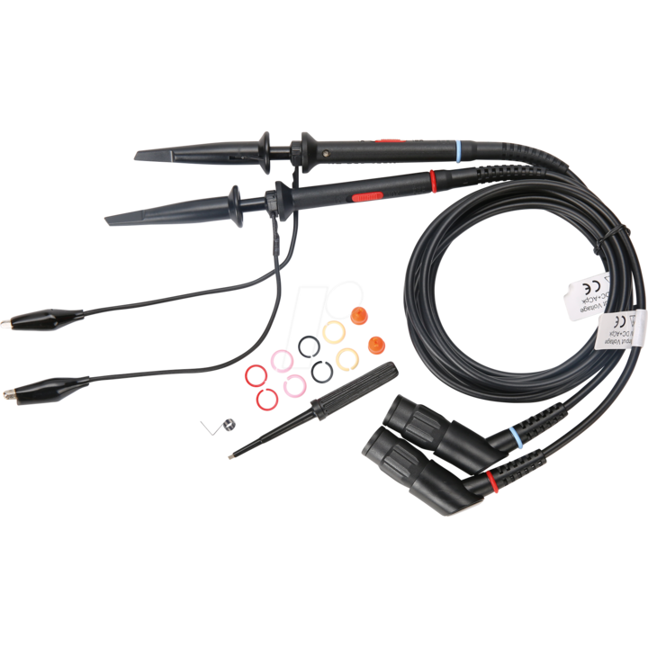 Sonda pentru osciloscop, pasiva, de Inalta Tensiune,100MHz, 10:1|1:1, 1,3m, Negru