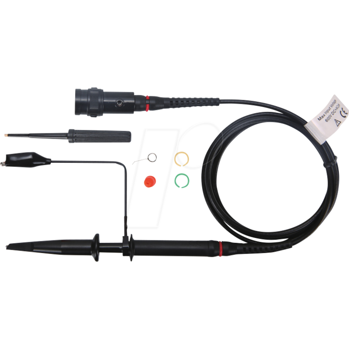 Sonda pentru osciloscop, pasiva, pentru Masuratori de Precizie,60MHz, 10:1|1:1, 1,3m, Negru