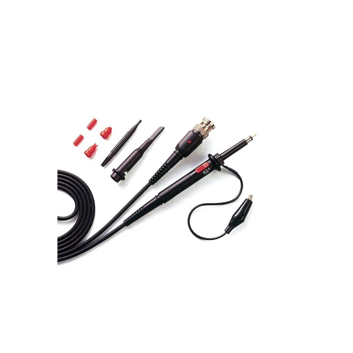 Sonda pentru osciloscop, pasiva, de impedanta inalta, pentru Masuratori Profesionale,60MHz (10:1)/6MHz (1:1), 1:1,10:1, 1,2m, Negru