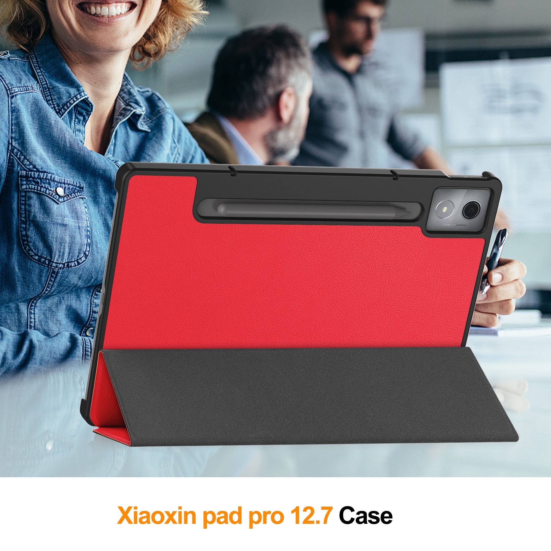 Husa DDOLI ® pentru tableta Lenovo IDEA Tab PRO, 12.7 inch, Rosu