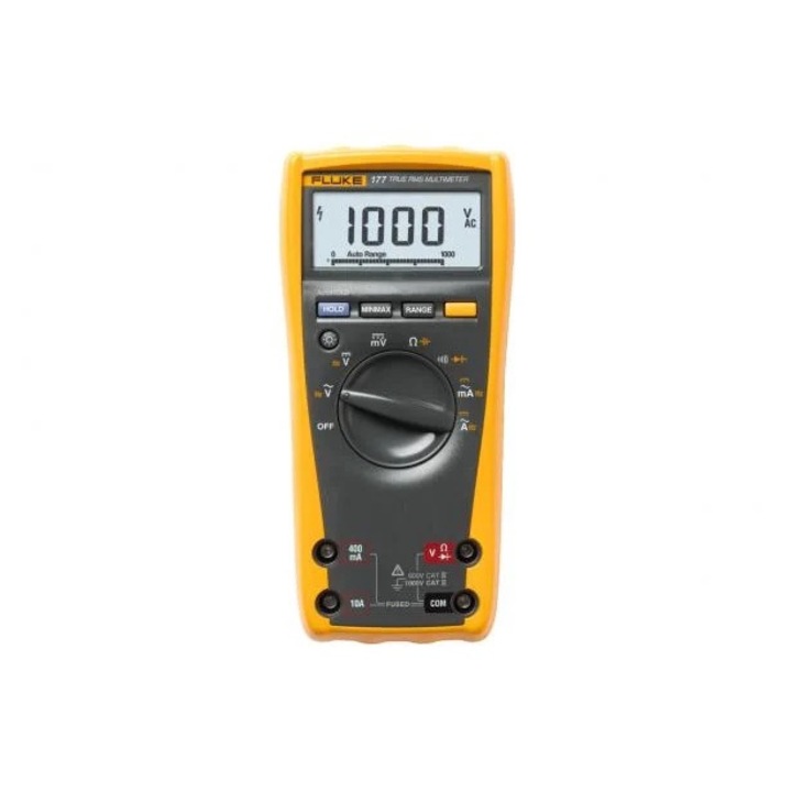 Multimetru digital, FLUKE, FLK-177, LCD 3, 75 cifre (6000), pentru Evaluare de Performanta, CAT III 1000VCAT IV 600VEN 61010