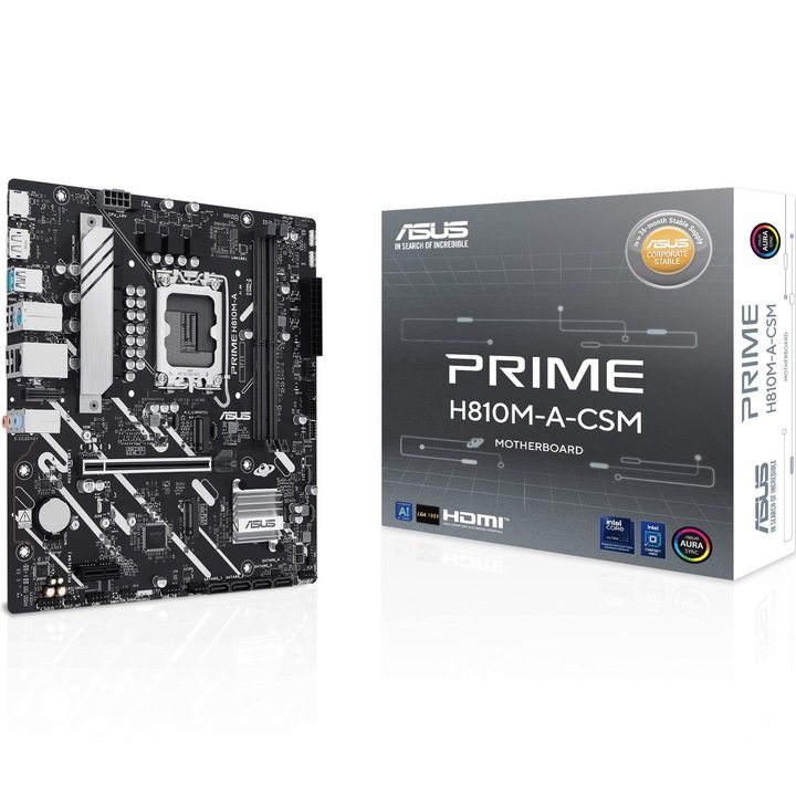 Placa de baza ASUS PRIME H810M-A-CSM, Socket LGA1851