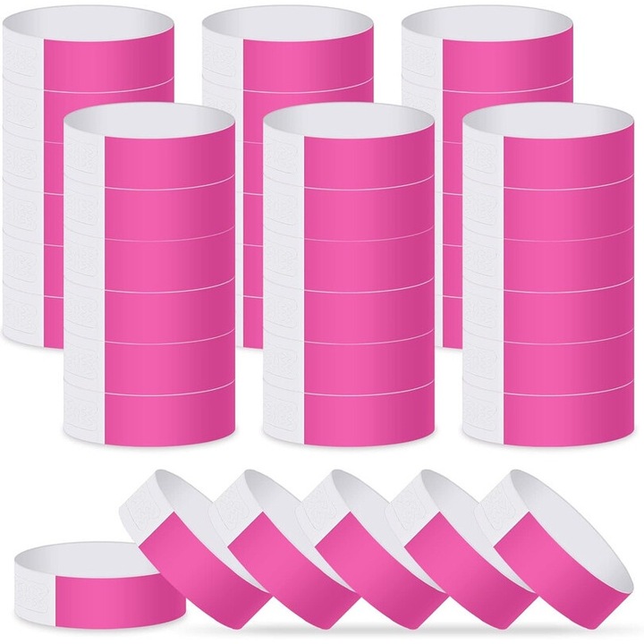 100 бр. Идентификационни ленти за китки Гривни за събитие Предотвратяване на повторна употреба Премиум клас Xyedyaup гривни за болнична медицинска карта, парти, VIP идентификация Лилаво