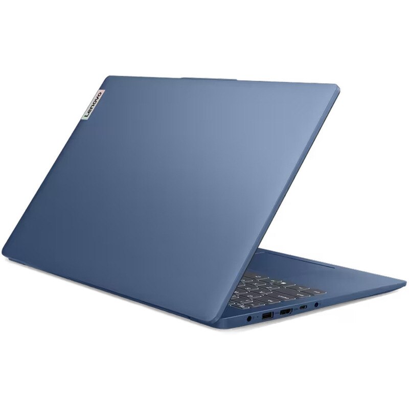 Laptop Lenovo IdeaPad Slim 3 15IRU8 cu procesor Intel® Core™ i3-1305U pana la 4.5GHz, 5 cores, 15.6" Full HD, 8GB LPDDR5, 1 TB SSD, Intel® UHD Graphics, No OS, Abyss Blue