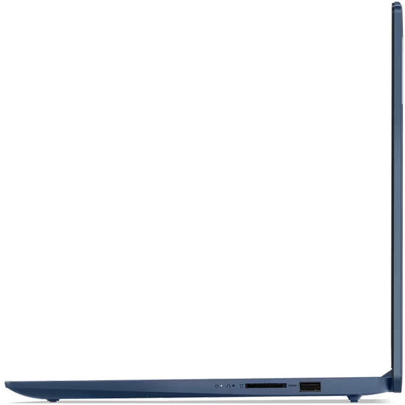 Laptop Lenovo IdeaPad Slim 3 15IRU8 cu procesor Intel® Core™ i3-1305U pana la 4.5GHz, 5 cores, 15.6" Full HD, 8GB LPDDR5, 1 TB SSD, Intel® UHD Graphics, No OS, Abyss Blue