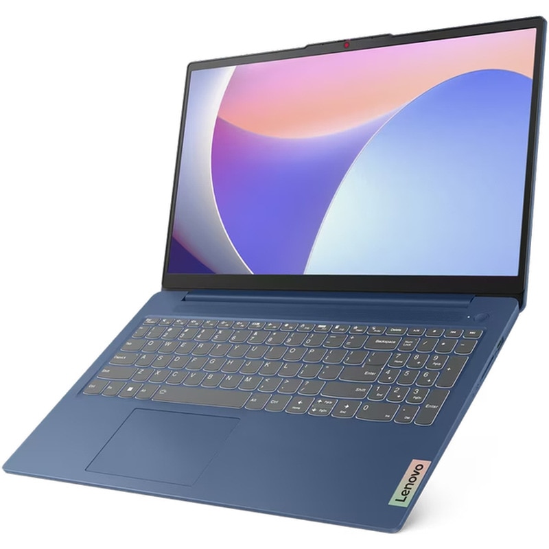 Laptop Lenovo IdeaPad Slim 3 15IRU8 cu procesor Intel® Core™ i3-1305U pana la 4.5GHz, 5 cores, 15.6" Full HD, 8GB LPDDR5, 1 TB SSD, Intel® UHD Graphics, No OS, Abyss Blue