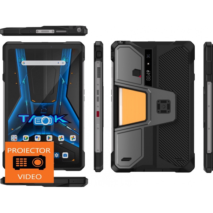 Tablet PC Unihertz 8849 Pad Tank, fekete, videoprojektor, 5G, 10, 95'' FHD+, 120 Hz, Android 14, 32 GB RAM (16 GB + 16 GB bővíthető), 512 GB ROM, 50 MP, 21000 mAh, Dual SIM