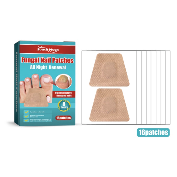 Plasturi antimicotici, antifungici, ce pot fi folositi simplu cu purtare de 8 ore sau o data cu lampa laser antifungica