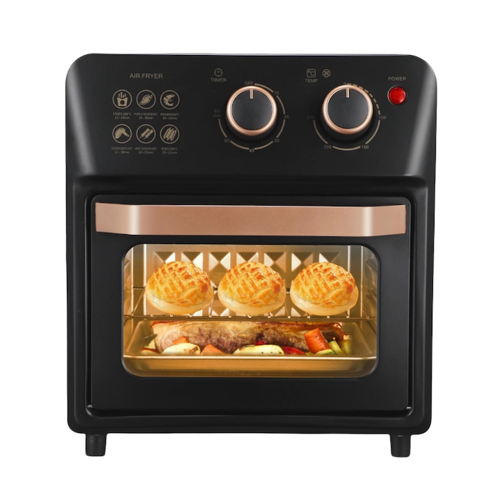 Friteuza fara ulei RUSSELL HOBBS 5,5 l, 1745 W, neagra, 443x364x330mm
