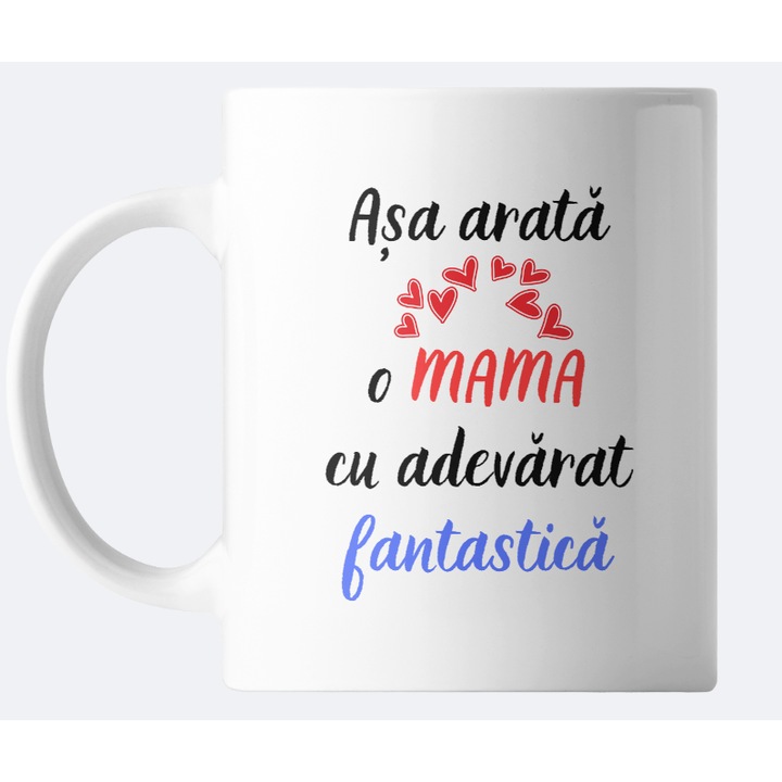 Cana Personalizata, Mama, Ceramica, Alb, 330 ml