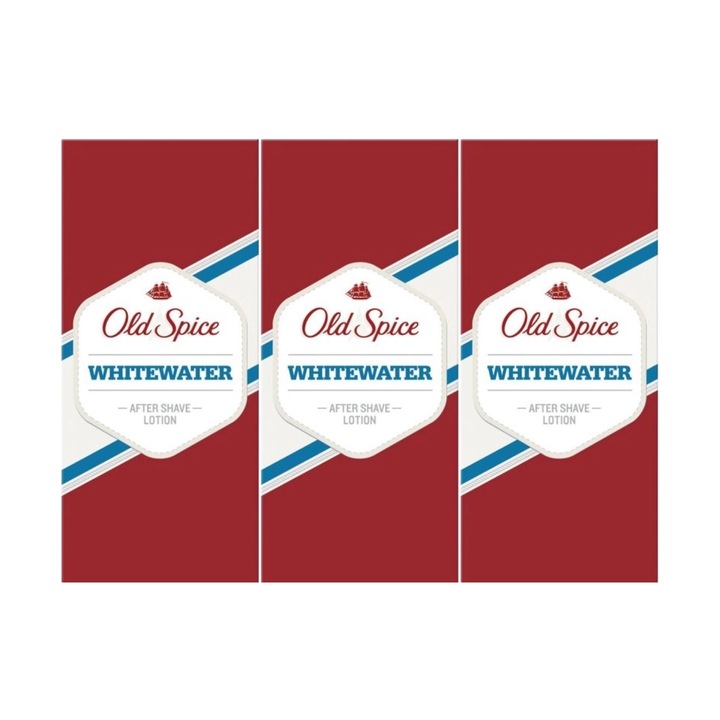 Комплект 3 x Old Spice Whitewater след бръснене 100 мл свеж аромат, ревитализиращ ефект, хидратираща формула, без алкохол, хипоалергичен