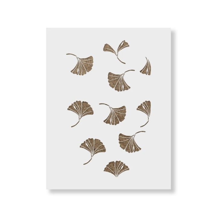 Sablon 900x600x0.7mm Ginkgo Refolosibil, model MXSP7021