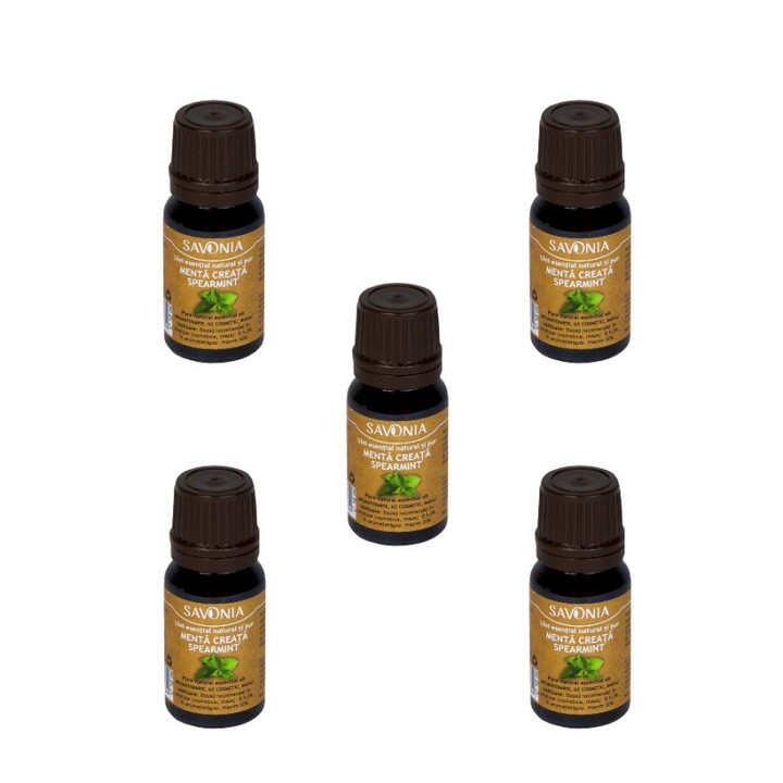 Set 5 buc Ulei Esential Natural si Pur - Menta Creata (uz extern)