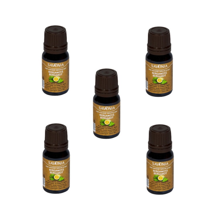 Set 5 buc Ulei Esential Natural si Pur - Bergamota (uz extern)