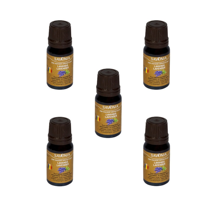 Set 5 buc Ulei Esential Natural si Pur - Lavanda romaneasca (uz extern)