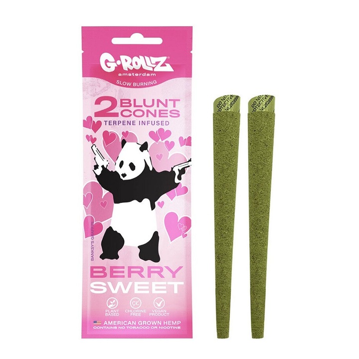 Foite de tigara G-Rollz, aroma Berry Sweet, set 2 bucati, dimensiune King Size