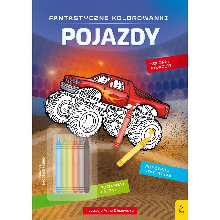 Pojazdy. Fantastyczne kolorowanki, Opracowanie zbiorowe, 2023