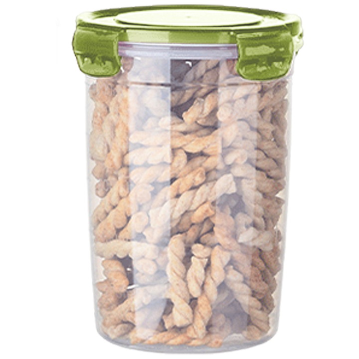 Cutii alimentare, Enforose, set cutii sigilate, rezistente la umiditate, violet, verde, 17.5x15.5x12cm