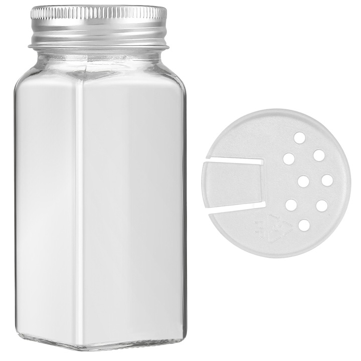 Recipient pentru condimente, Enforose, Argintiu/Transparent