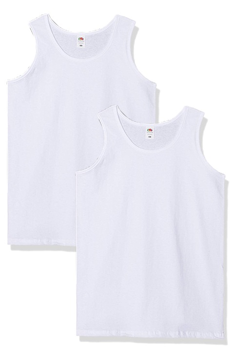 Комплект мъжки потници Fruit of the loom 25046-2P-FOL-TOP-2PK-M-WT-M, 2 броя, Бял, M