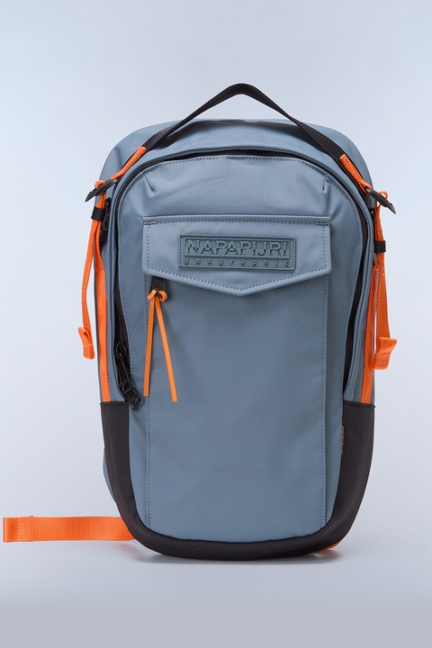 Napapijri, Rucsac unisex din material textil cu buzunare multiple Brume, Portocaliu, Albastru prafuit