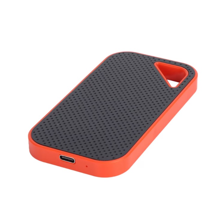 Hordozható SSD merevlemez 4TB fekete narancs