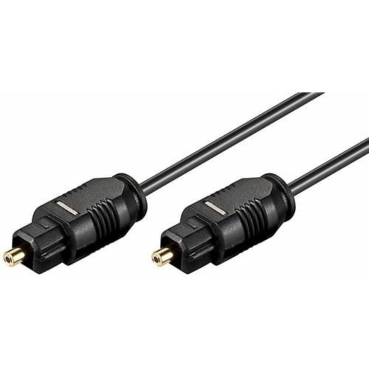 Cablu audio optic, Goobay, Toslink, 1m, negru
