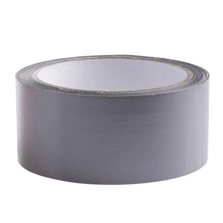 Banda adeziva intarita, Bondit, BNC191, acoperire din polietilena pe tesatura de bumbac, rezistenta la apa si solventi, pentru reparatii si fixare, 48mm x 10m, gri, (96)