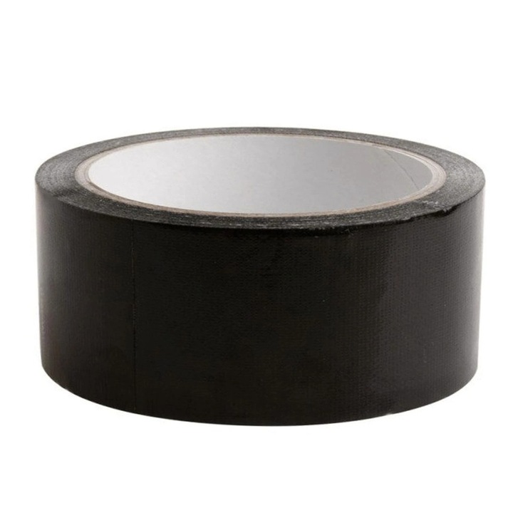 Banda adeziva intarita, Bondit, BNC192, acoperire din polietilena pe tesatura de bumbac, rezistenta la apa si solventi, pentru reparatii si fixare, 48mm x 10m, negru, (96)