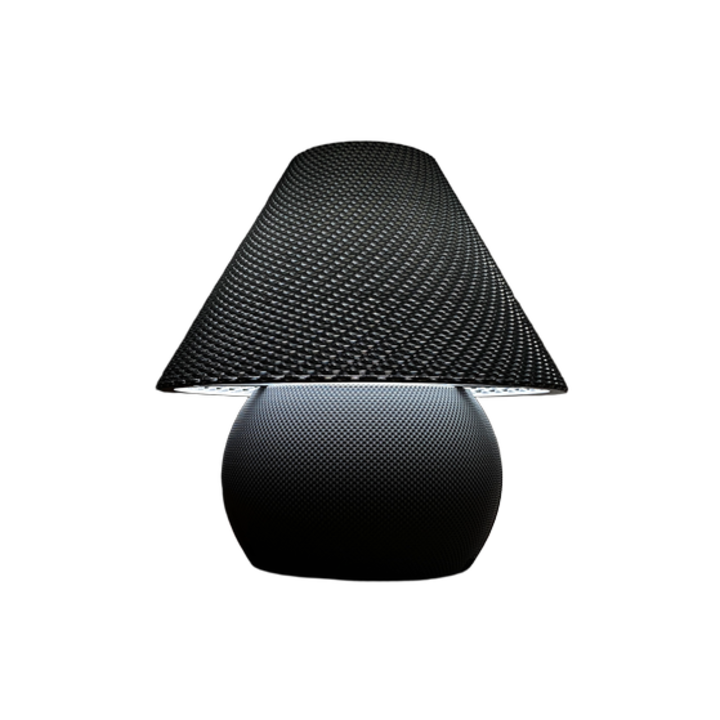 Токио лампа, 3D принтирана, сложен дизайн, сребрист цвят, размер 198x192 mm