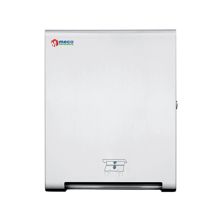 Szatén rozsdamentes acél adagoló automata vágott papírtörlőhöz Meco PDK3