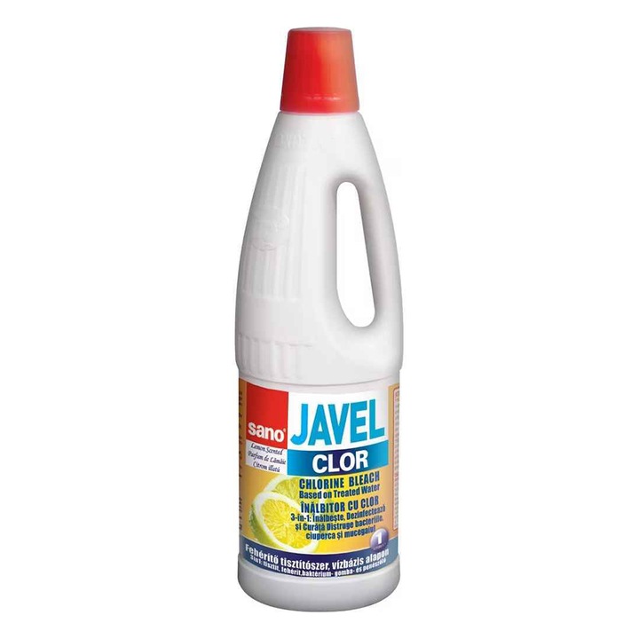 Pachet 3 X Clor SANO Javel Lemon, 1 l