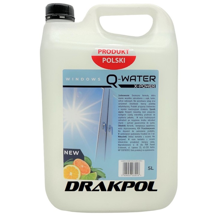 Lichid pentru curatarea geamurilor, ferestrelor si oglinzilor 5L