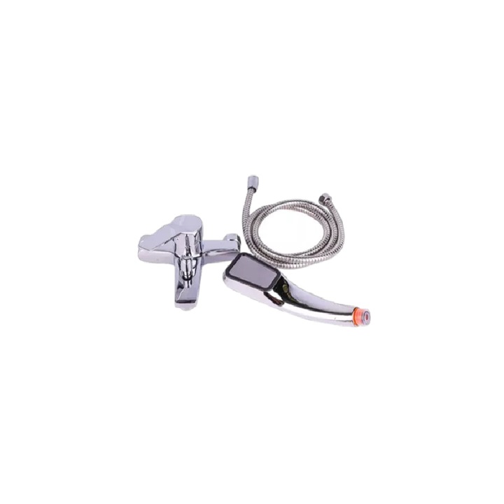 Set baterie dus + para dus + furtun 1.5m, finisaj crom