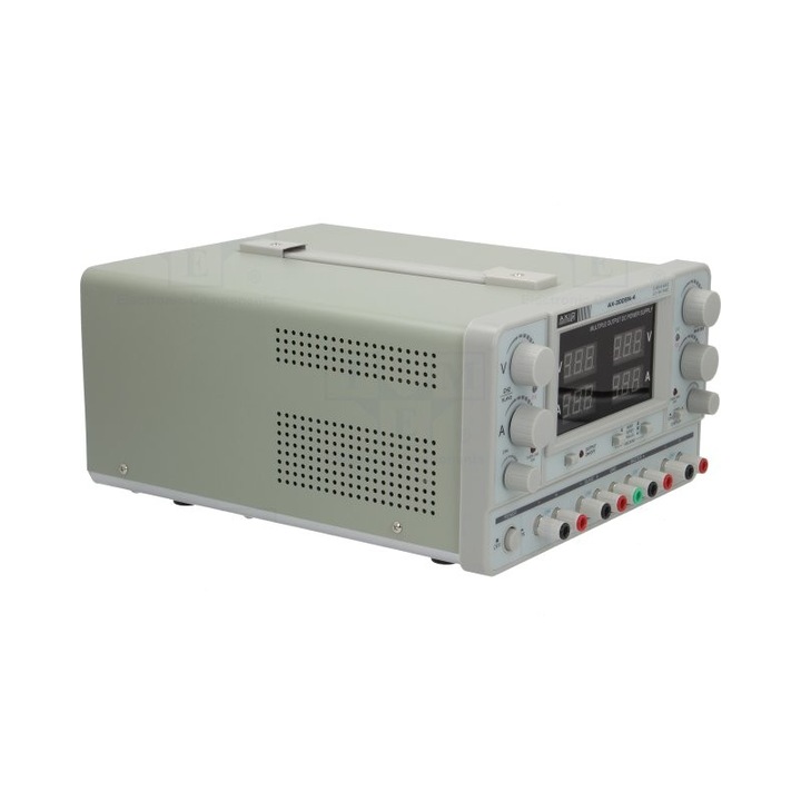 Sursa de alimentare, AXIOMET, AX-3005N-4, LED * 4, 4 canale, pentru automatizari si aplicatii industriale de control, Setare tensiune cu buton rotativ