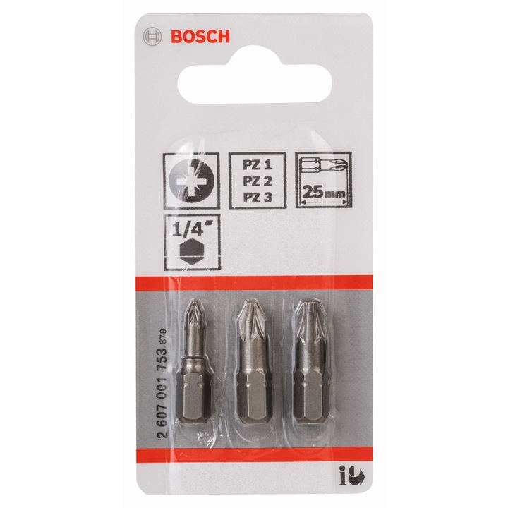Biti PZ Bosch, 25 mm (set 3 buc)