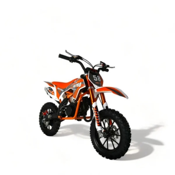 Motocicleta, KXD, 703A Roti 10 | 10" 49cc 4Timp Pornire La Sfoara, Portocaliu