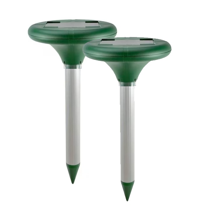 Set 2 x Aparat Solar, WXZ Shop, Anti-Daunatori Picior Aluminiu Frecventa 1000Hz