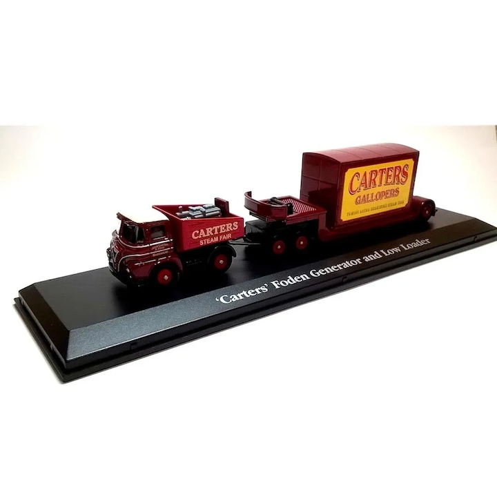 Macheta atlas editions, the greatest show on earth, carters foden generator & low loader, scara 1:76