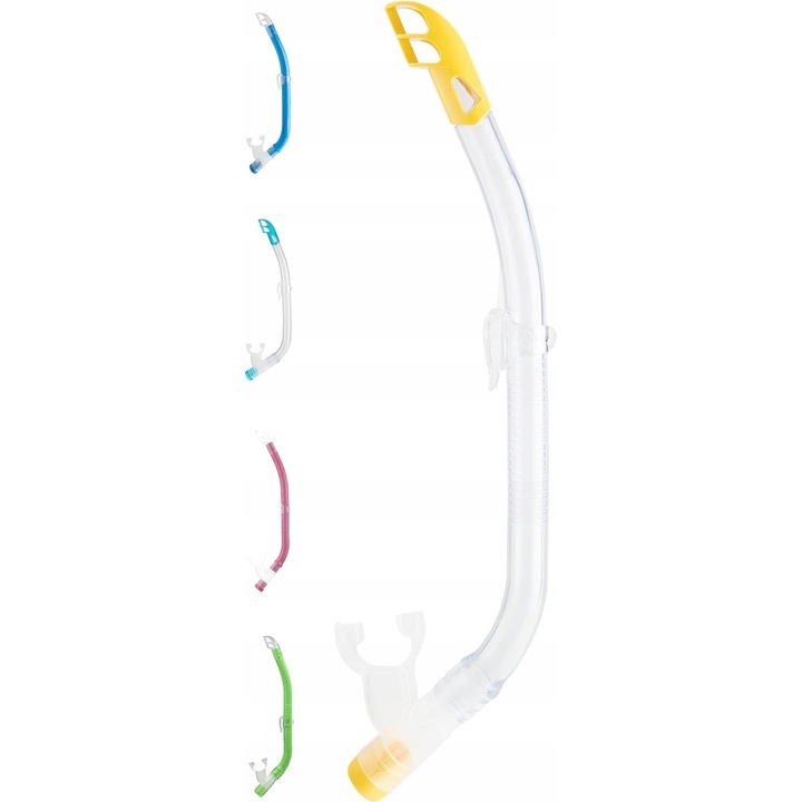 Cressi Top Snorkel snorkel, félszáraz, sárga, gyerekeknek