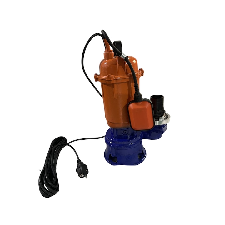 Pompa Apa Murdara 3500W Super Power (WC, fosa, hazna) cu TOCATOR DUBLU si PLUTITOR, din fonta, Campion Top