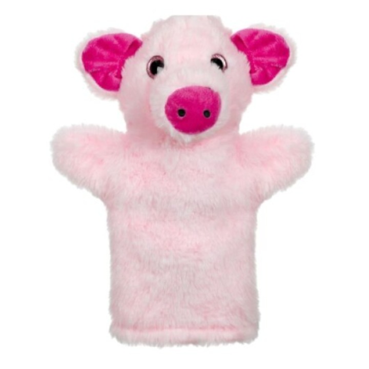 Figurina VICTINY®, teatru de papusi, porcusor roz, 28cm, +3 ani