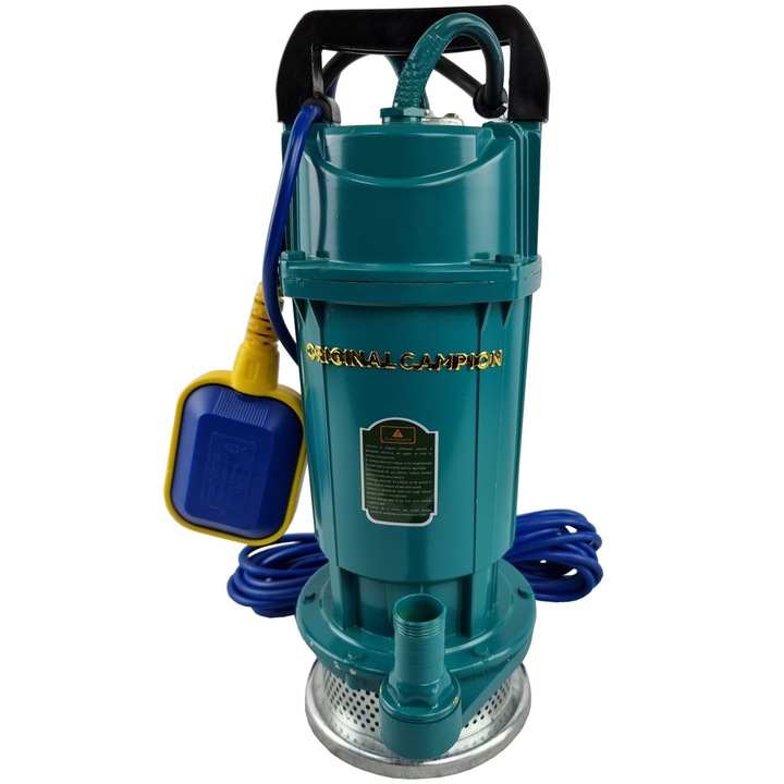 Помпа за мръсна и чиста вода с цедка, Aqua QDX1.5-140-750F с поплавък, изпразване 35 м, Campion