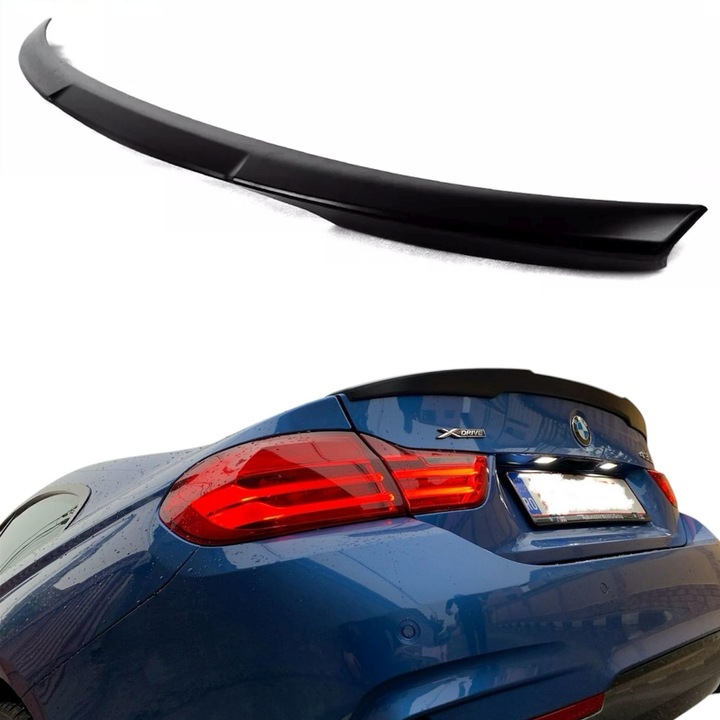 Eleron portbagaj compatibil BMW seria 4 Coupe F32 model M4 look Calitate Premium Plastic negru ABS potrivire perfecta
